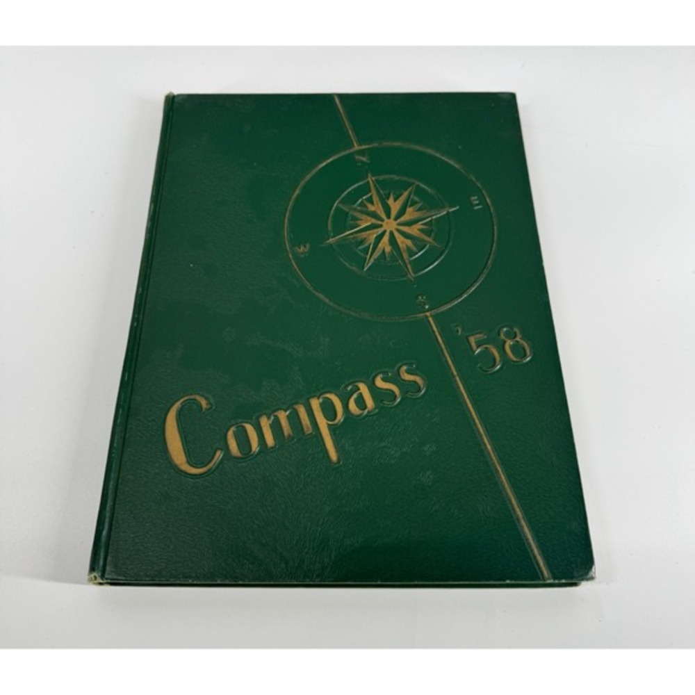 1958 St. Monica Catholic High School Yearbook Compass St. Santa Monica CA Annual
